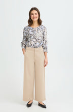 Savannah Tan Wide Leg Ankle Length Trousers