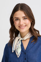 Silla Silk Check Creme De Menthe Square Scarf