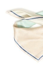 Silla Silk Check Creme De Menthe Square Scarf