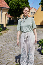 Silla Silk Check Creme De Menthe Square Scarf