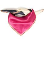 Silla Silk Check Syrah Red Square Scarf
