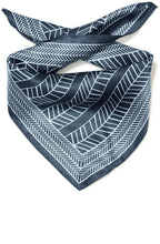 Silla Silk Salute Blue with Ice Water Square Scarf