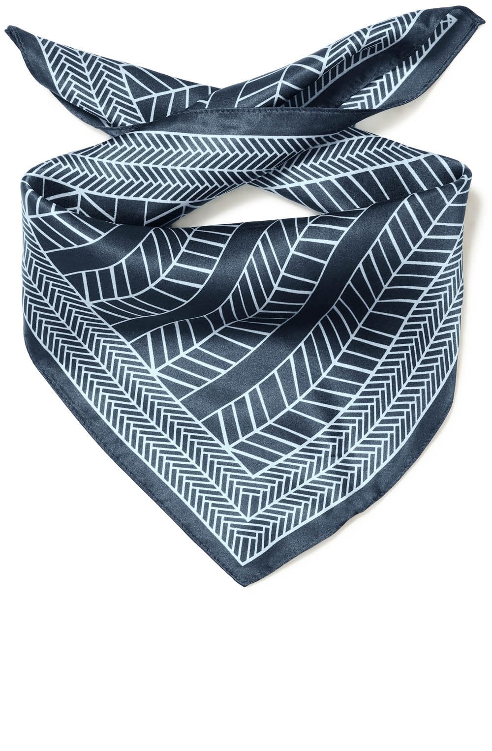Silla Silk Salute Blue with Ice Water Square Scarf