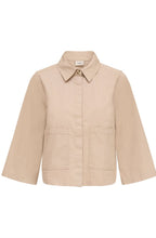 Tan Shortened Relaxed Shirt