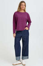 Very Berry and Navy Striped Siva Top