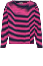 Very Berry and Navy Striped Siva Top