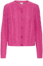 Very Berry Vivian Cable Knit Cardigan