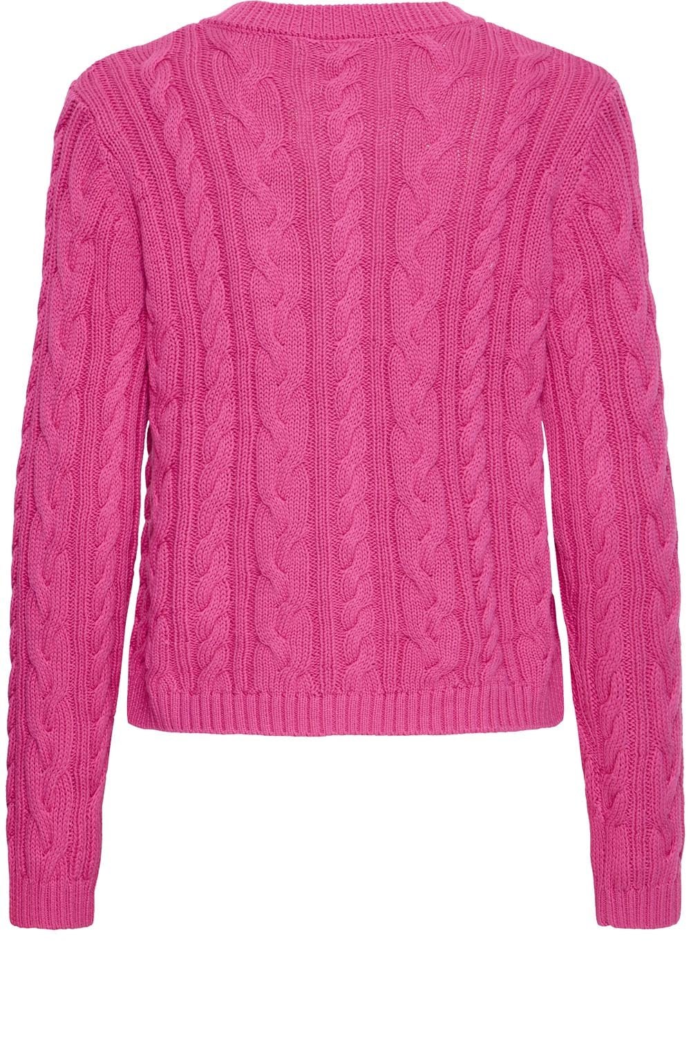 Very Berry Vivian Cable Knit Cardigan