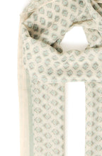 Whisper White Agave Green Lightweight Scarf
