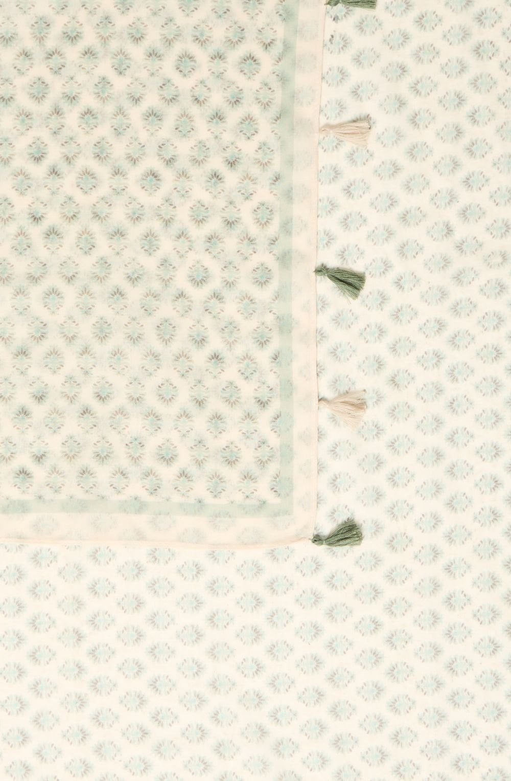 Whisper White Agave Green Lightweight Scarf