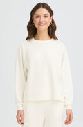 Whisper White Aurora Weighted Jersey Top