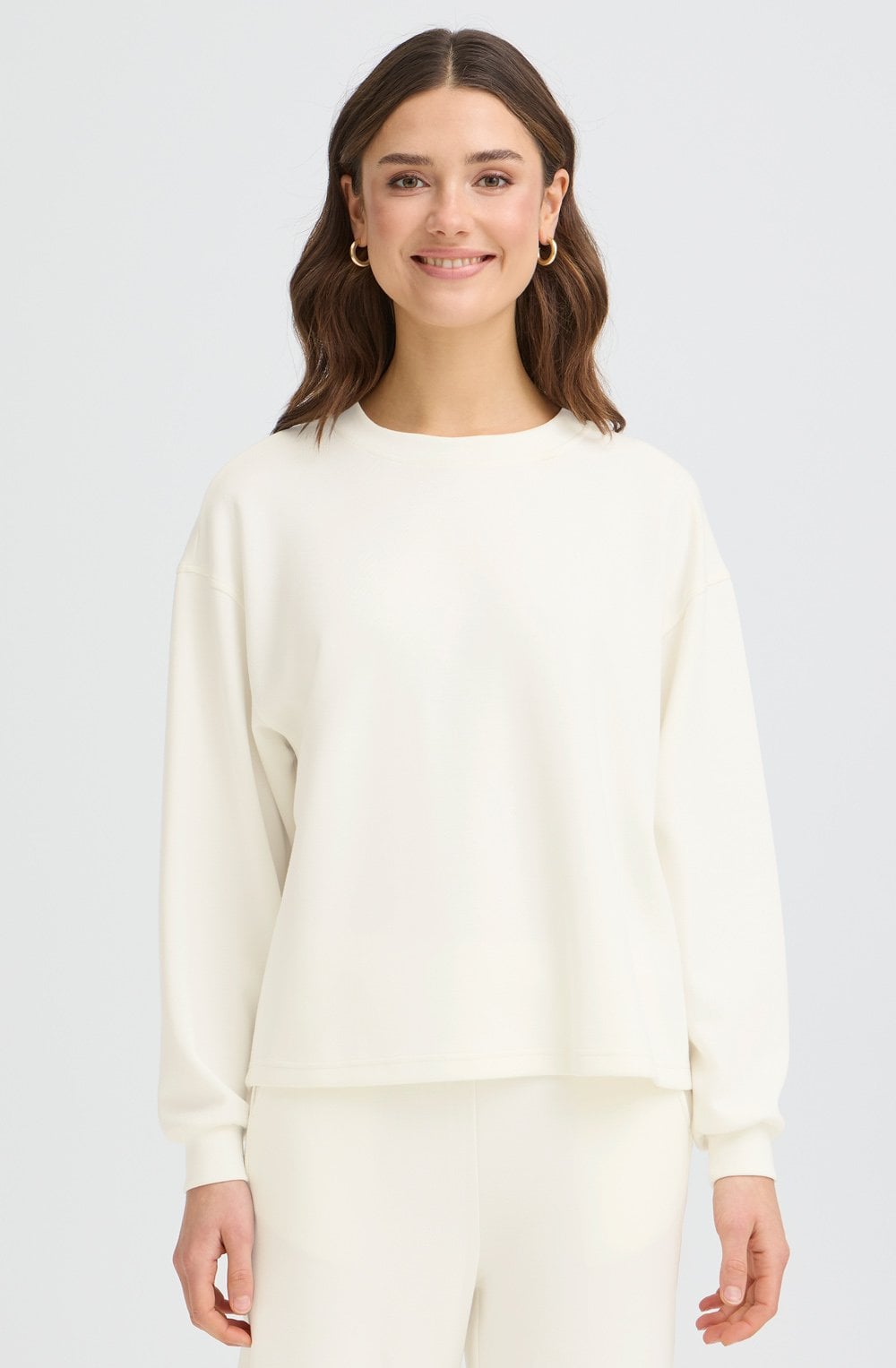 Whisper White Aurora Weighted Jersey Top