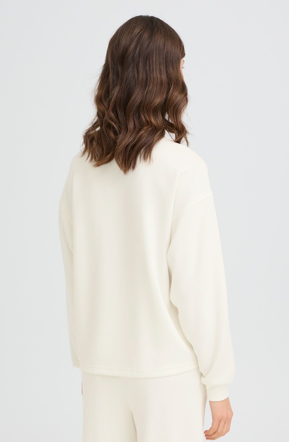 Whisper White Aurora Weighted Jersey Top
