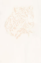 Whisper White Beige Leopard Embroidered T Shirt