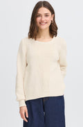 Whisper White Chunky Knit Jumper