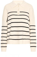 Whisper White Collared Relaxed Jumper