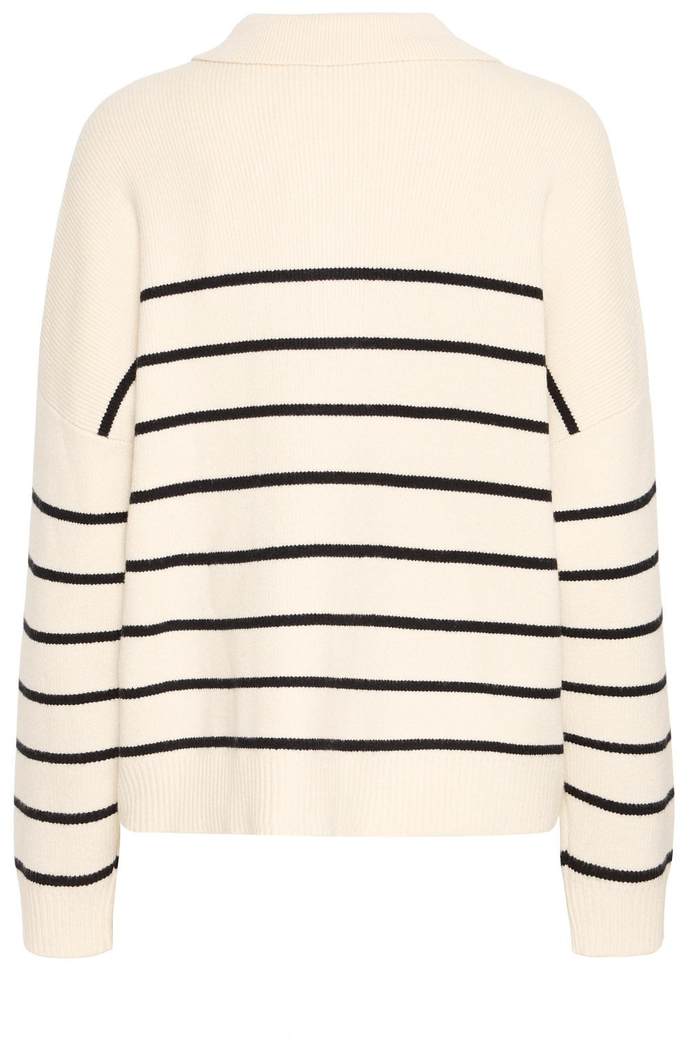 Whisper White Collared Relaxed Jumper