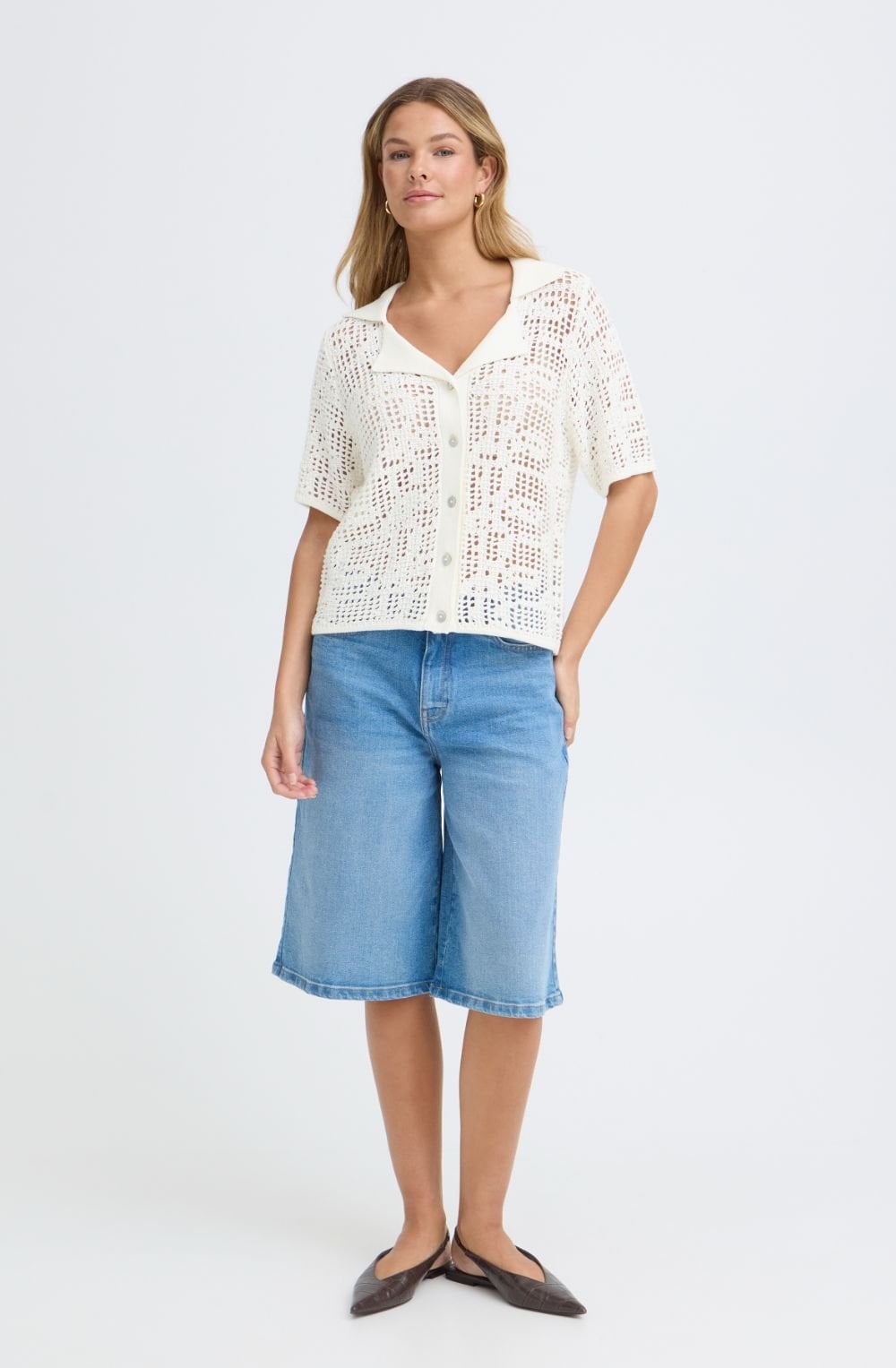 Whisper White Crochet Cardigan