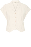 Whisper White Linen Blend Shirt