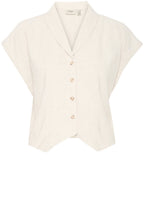 Whisper White Linen Blend Shirt