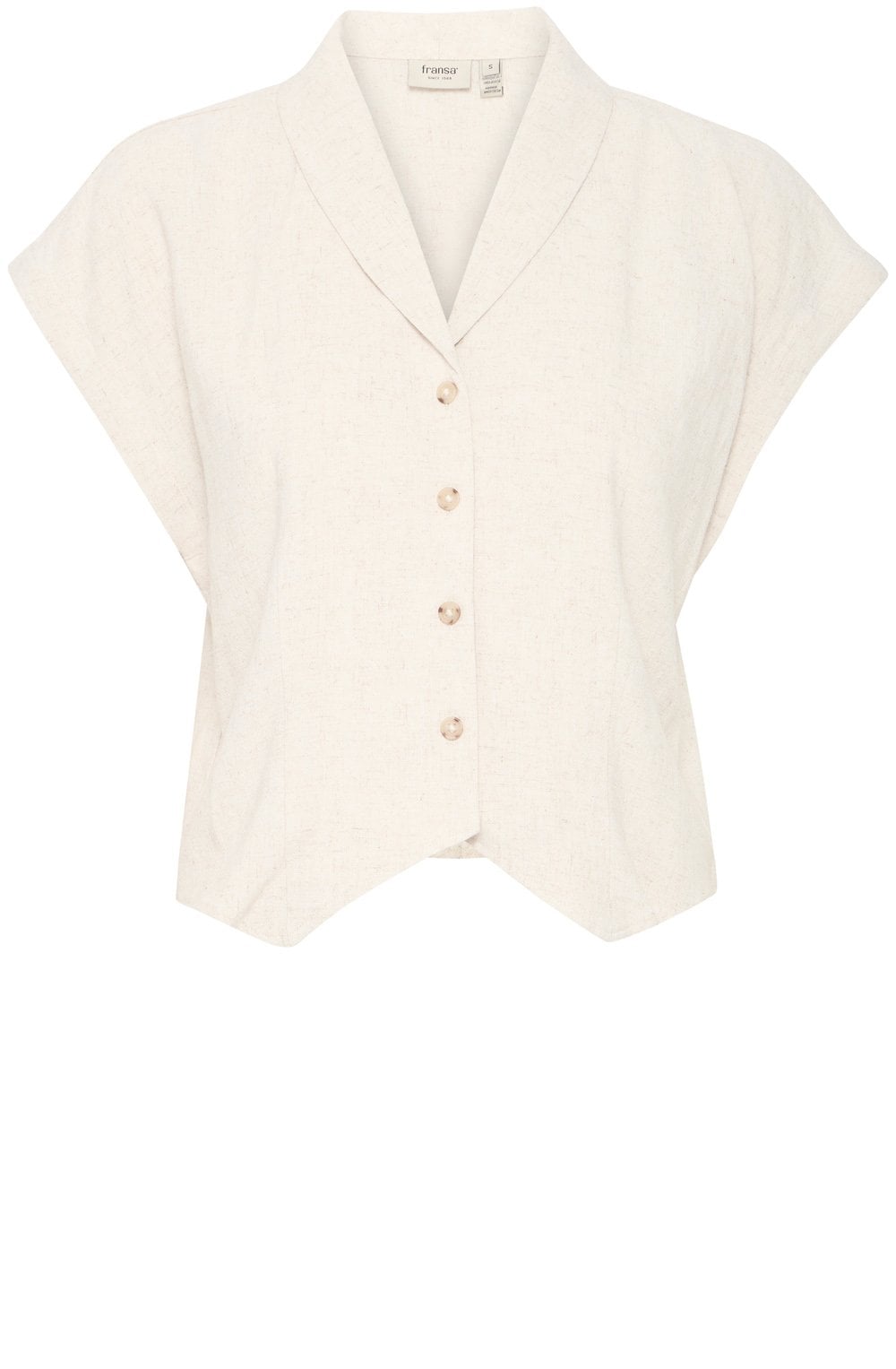Whisper White Linen Blend Shirt