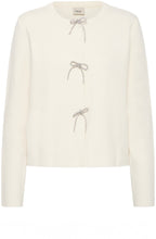 Whisper White Sparkle Bows Cardigan