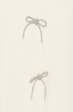 Whisper White Sparkle Bows Cardigan
