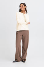 Whisper White Textured Fine Knit Jumper