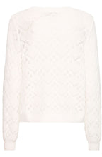 Whisper White Woven Knit Jumper