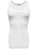 White Ribbon Trim Vest Top