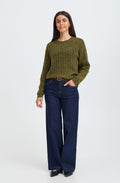 Fir Green Sanny Knit Jumper