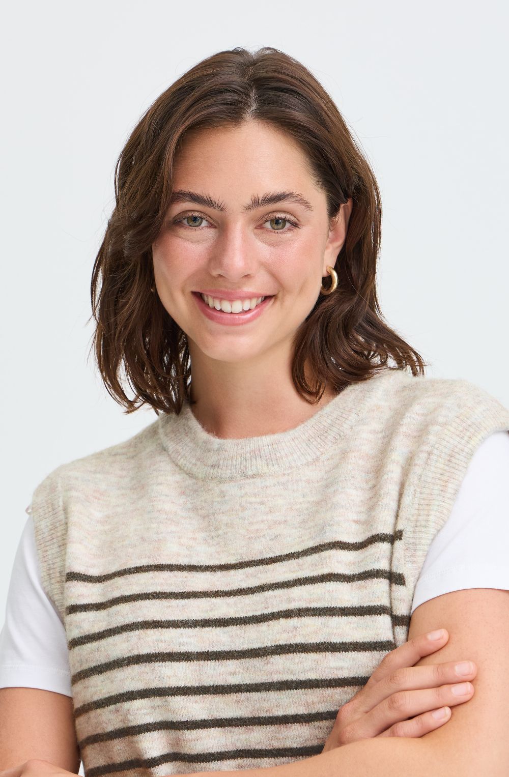 Oatmeal Sanny Striped Slipover