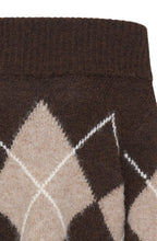 Hot Fudge Argyle Off The Shoulder Jumper