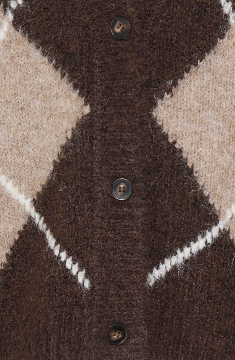 Hot Fudge Argyle Cardigan