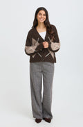 Hot Fudge Argyle Cardigan
