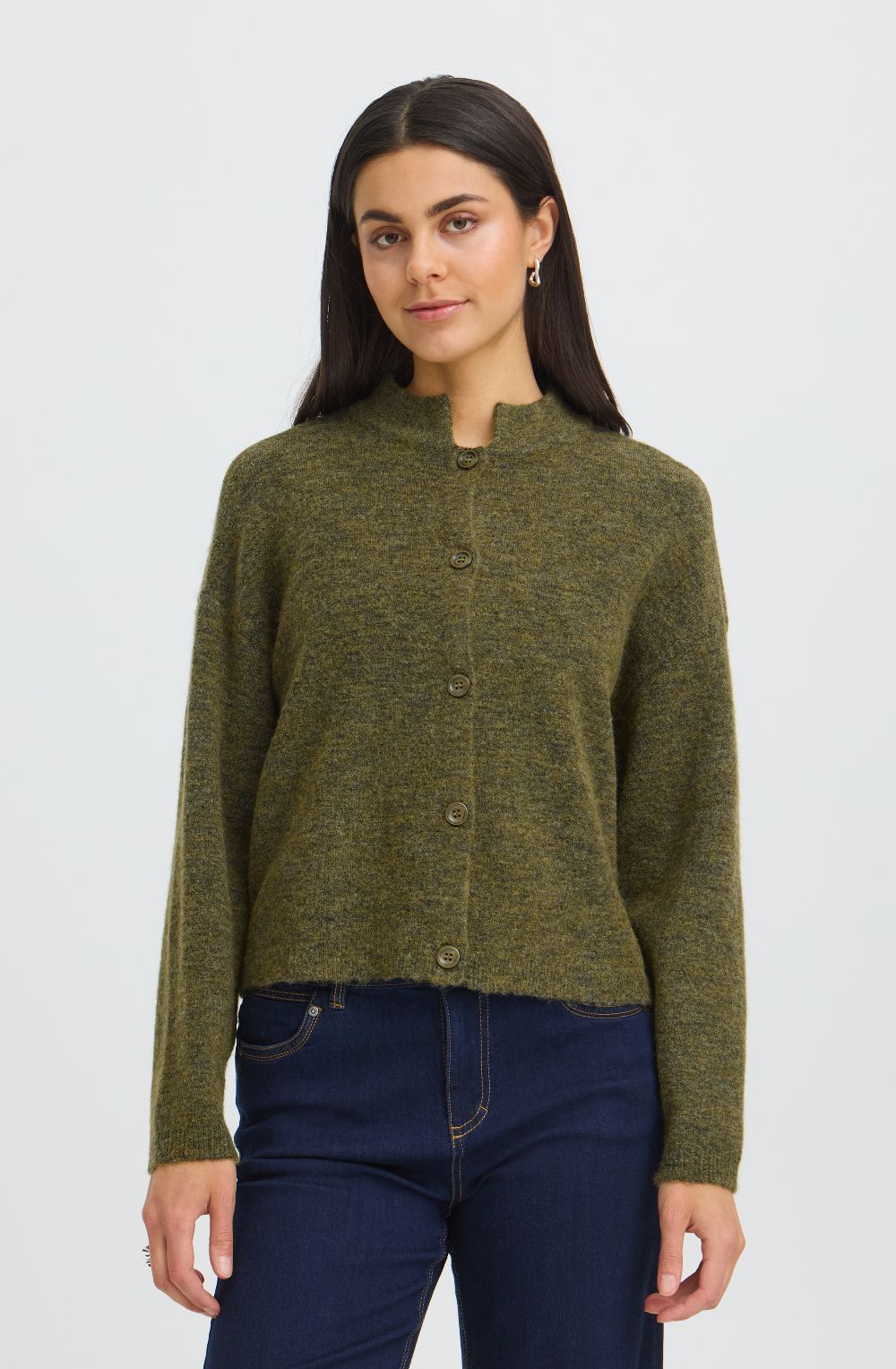 Fir Green Sanny Knit Cardigan