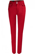 Olivia slim leg Red
