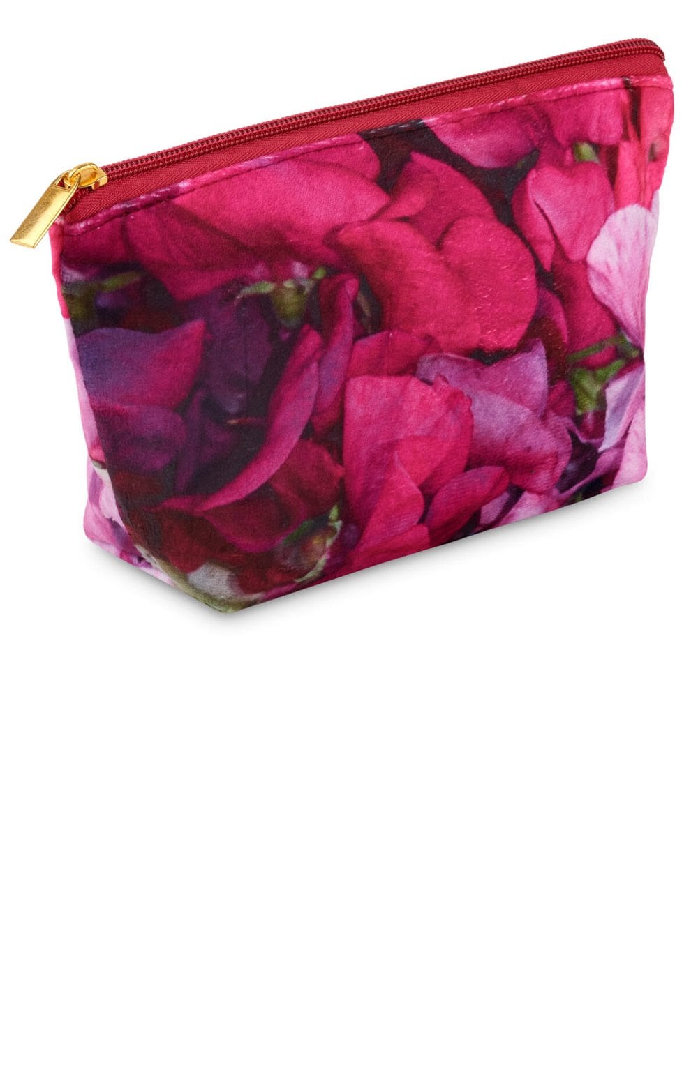 Sweet Pea Velvet Cosmetic Bag