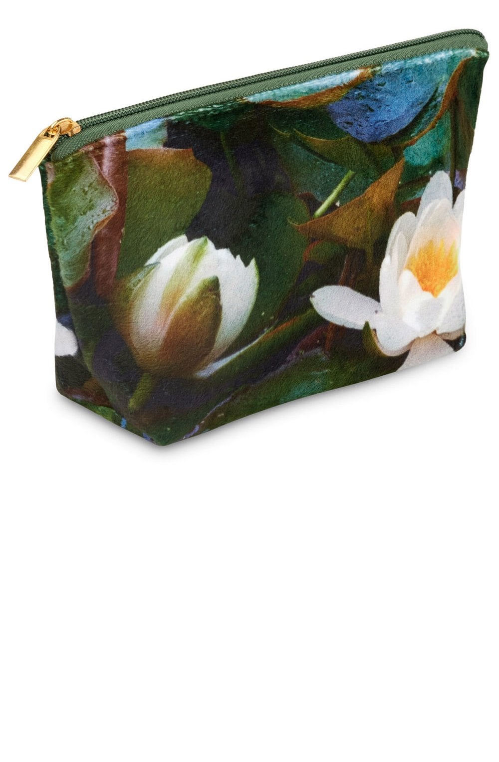 Waterlily Velvet Cosmetic Bag