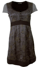 Graphite grey cap sleeve dress