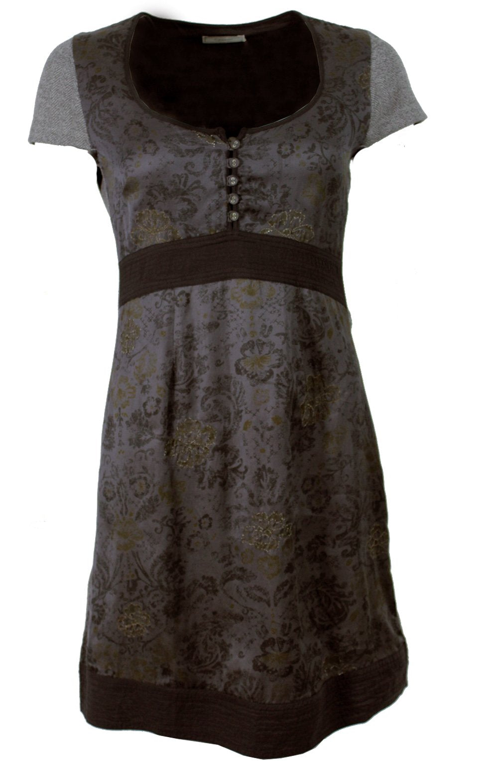Graphite grey cap sleeve dress