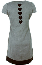 Graphite grey cap sleeve dress