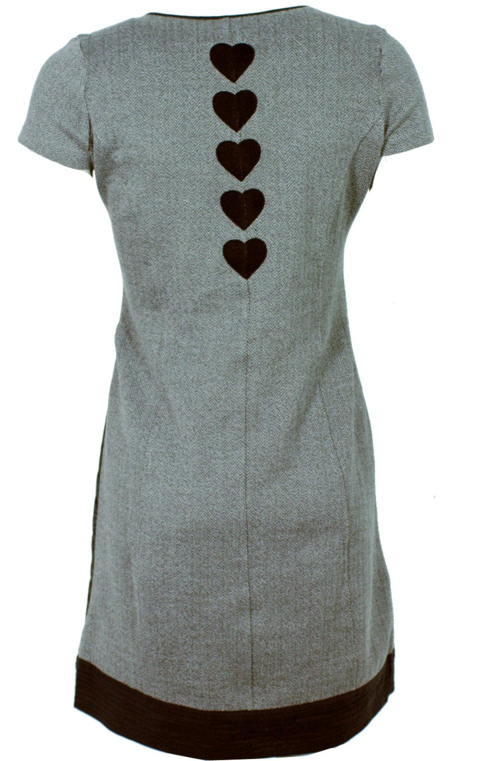 Graphite grey cap sleeve dress