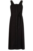 Black Button Down Midi Dress
