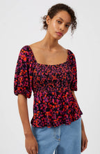 Black Floral Gypsy Style Top