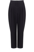 Black Soft Drape Trousers