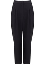 Black Soft Drape Trousers