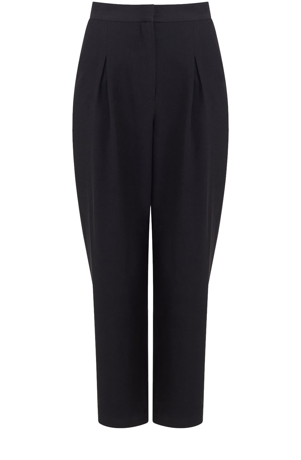 Black Soft Drape Trousers