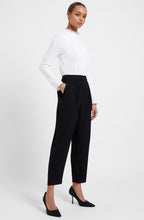 Black Soft Drape Trousers