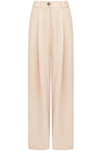 Chinchilla Luxe Twill Wide Leg Trousers